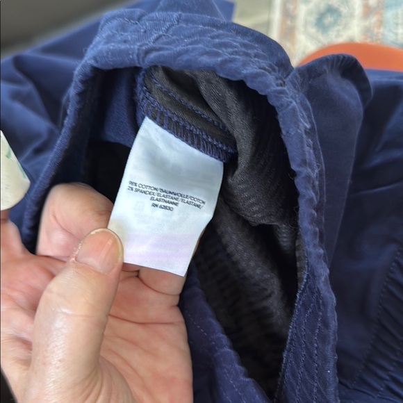 Lands' End Blue Flat Front Shorts - Picture 4 of 4